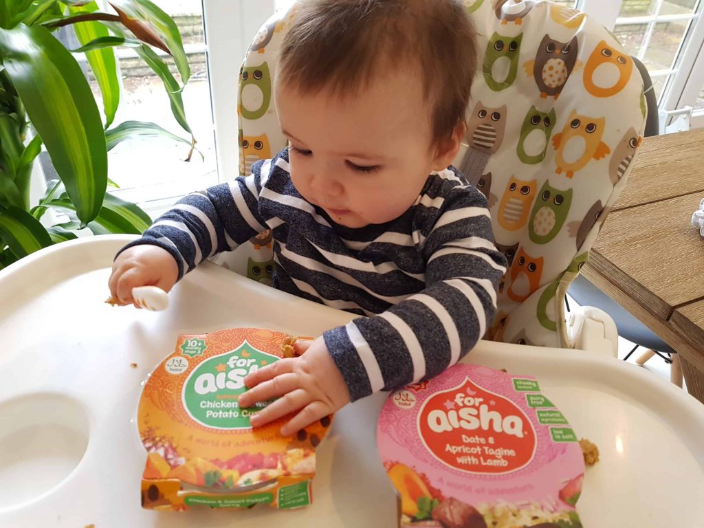 Arlo's taste adventure with for aisha