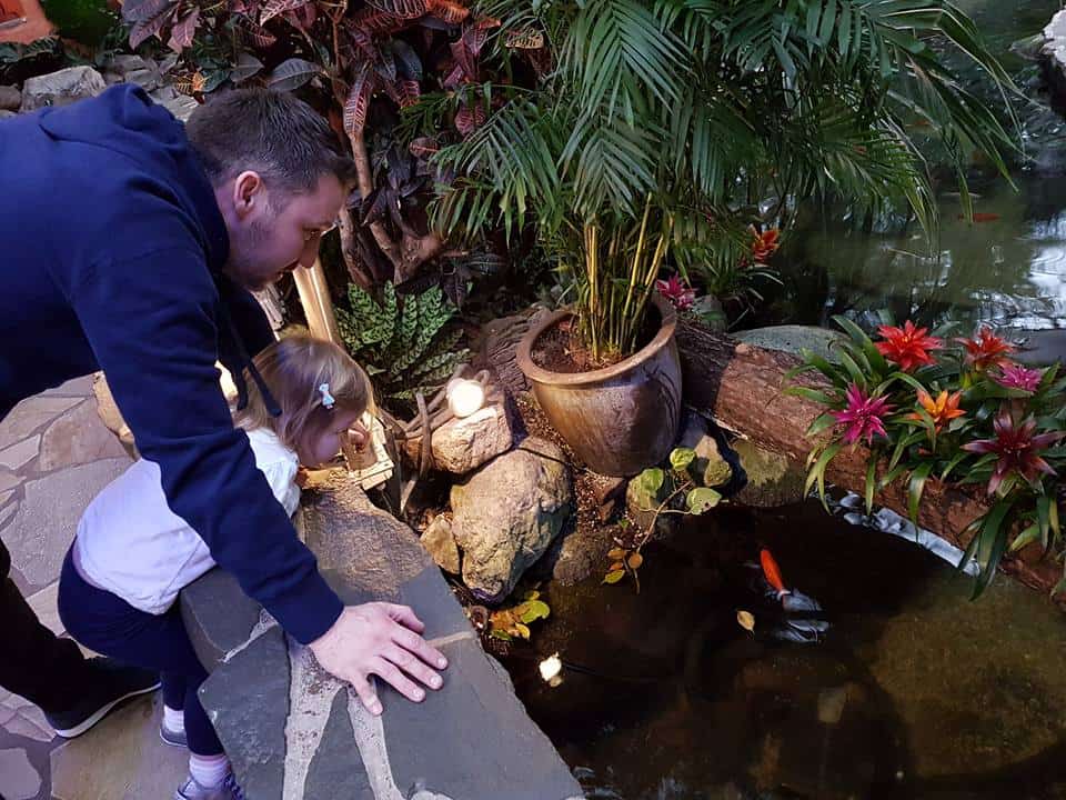 father and daughter at center parcs