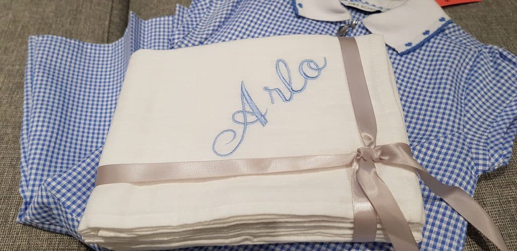 personalised muslin