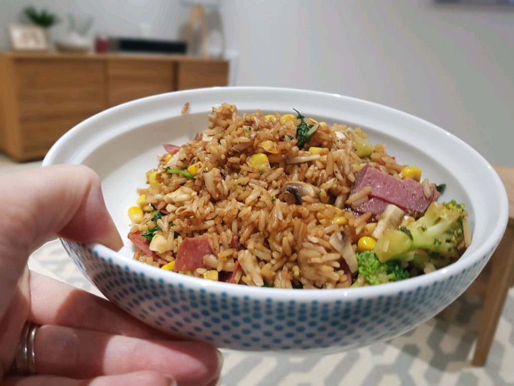 egg fried rice and vegetables - slimming world recipe