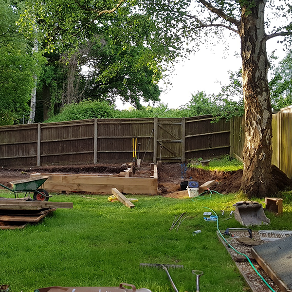 garden being renovated