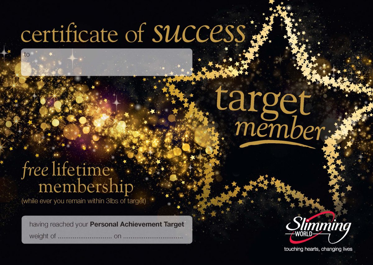 Officially a Slimming World target member!