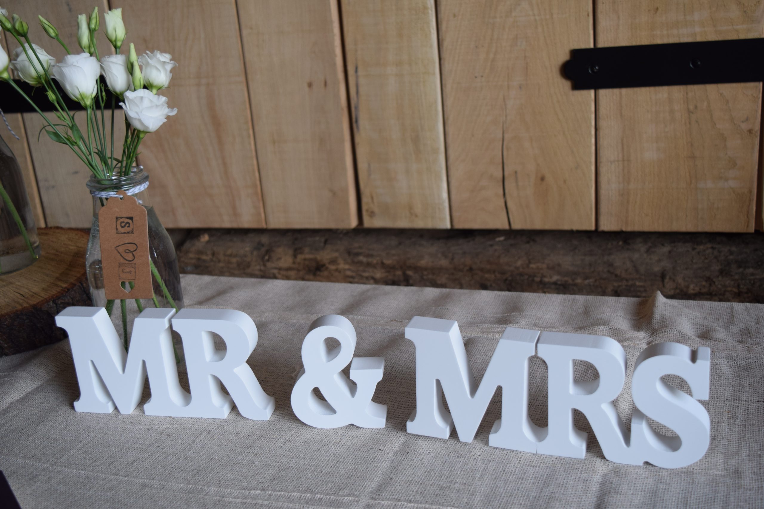 Wedding Day | Mr & Mrs Wooden Letters