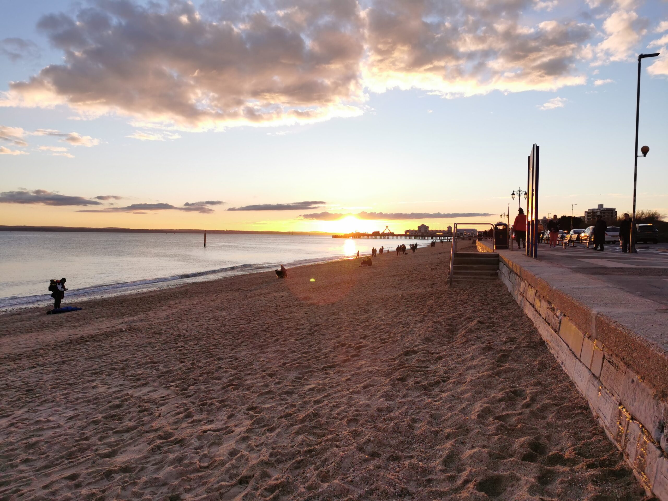 beach sunset - staying healthy abroad