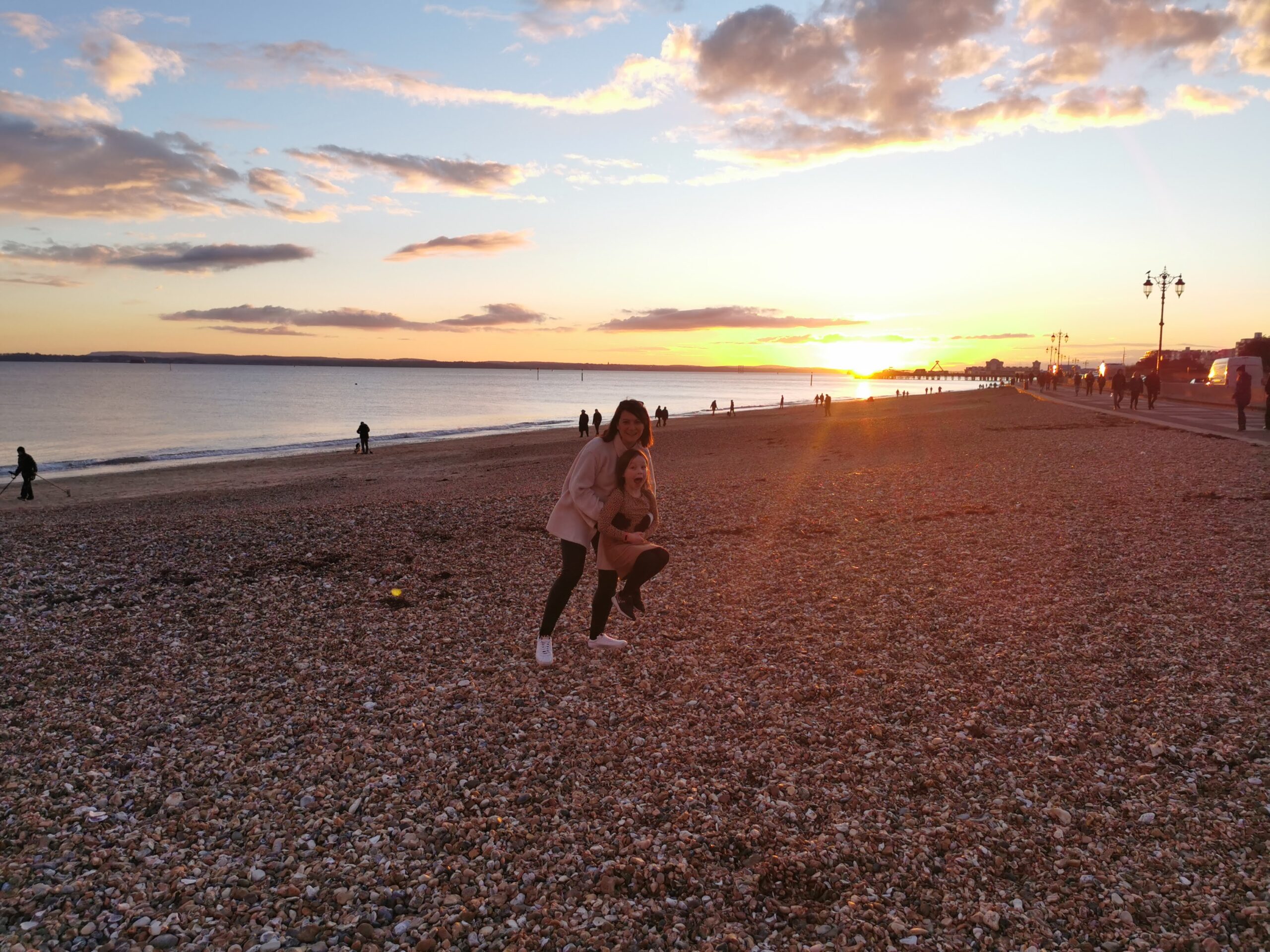 sunset on the beach