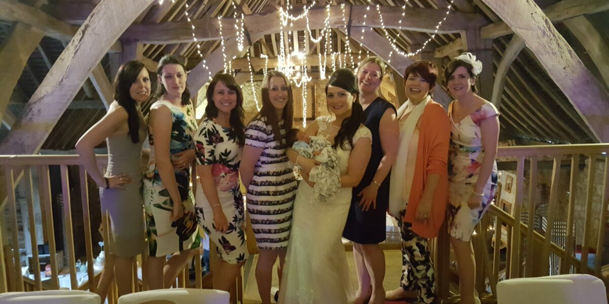 Group of ladies at wedding
