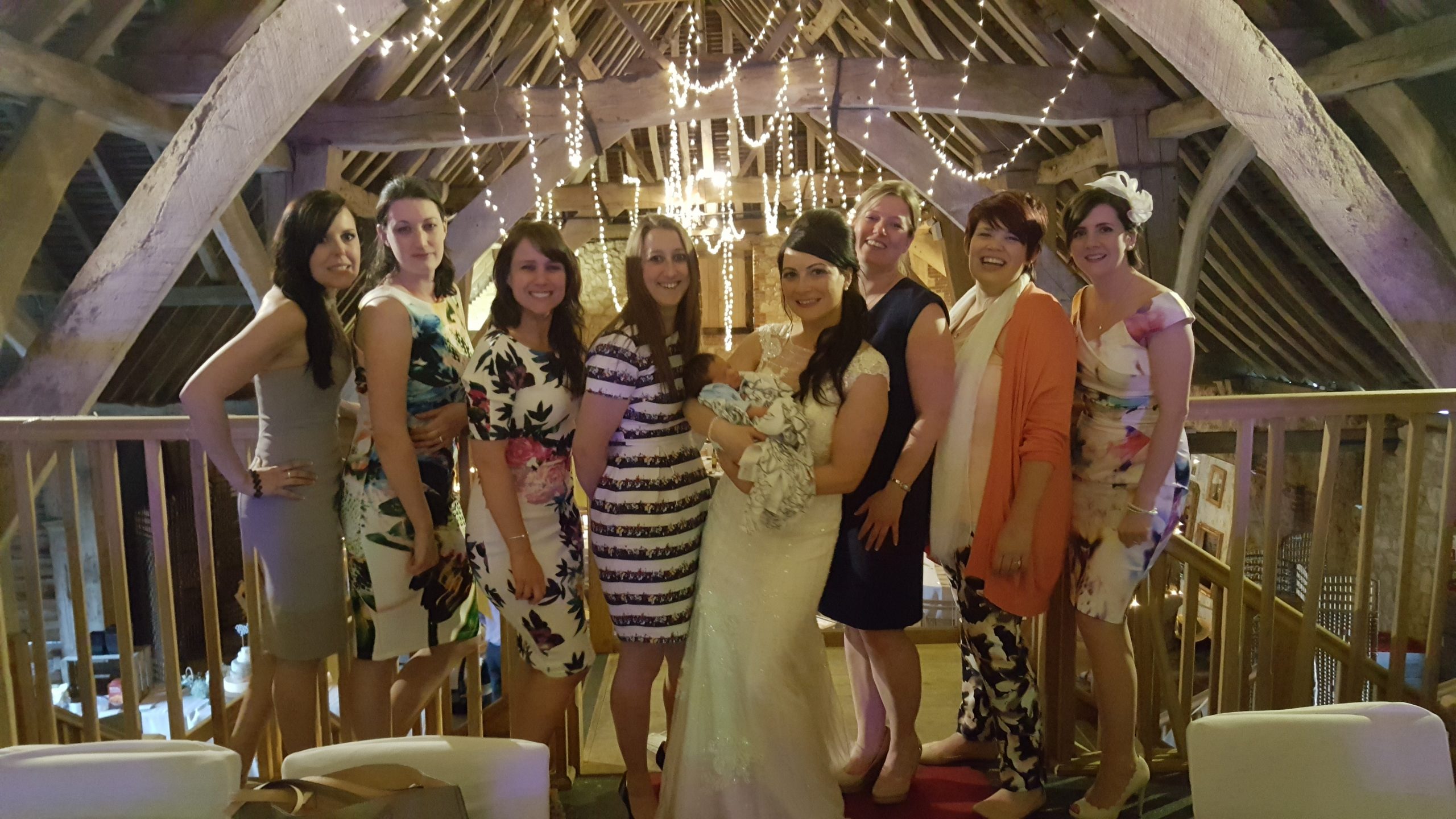 Group of ladies at wedding