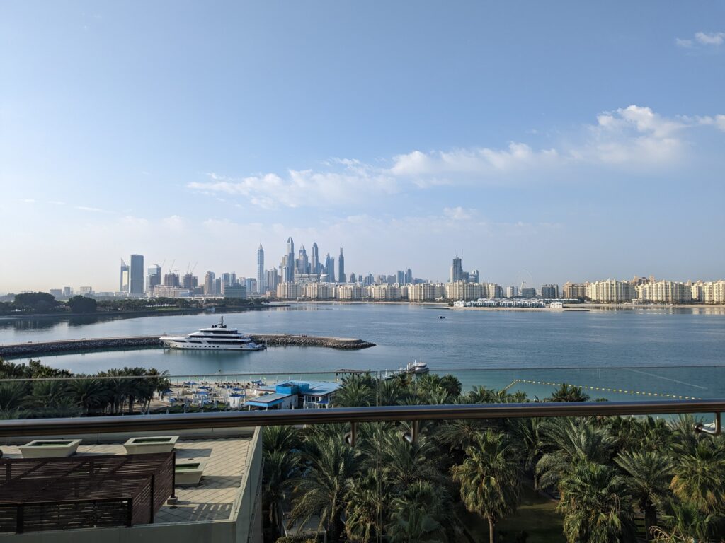 Balcony view from Rixos at The Palm Dubai